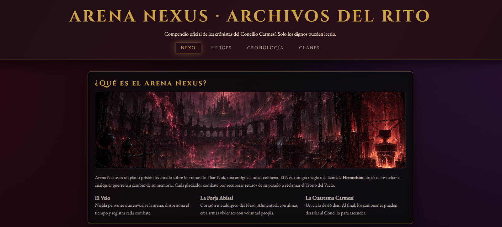 Arena Nexus - juego web